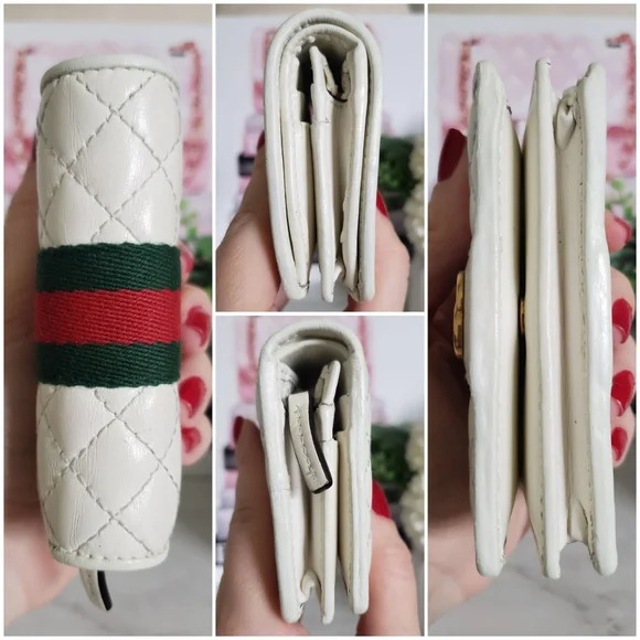 Authentic Pre-owned Gucci Quilted Trapuntata Compact Wallet - Picture 8 of 14
